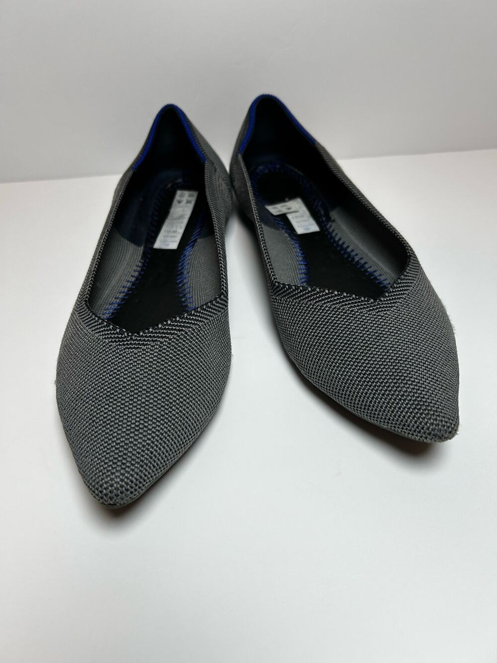 Rothy’s Size W10.5 Gray/Navy Missing insole Shoes Flats